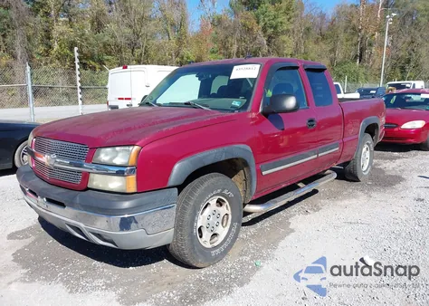2004 Chevrolet Silverado 1500 Z71 from USA, damaged, VIN 2GCEK19T441282348